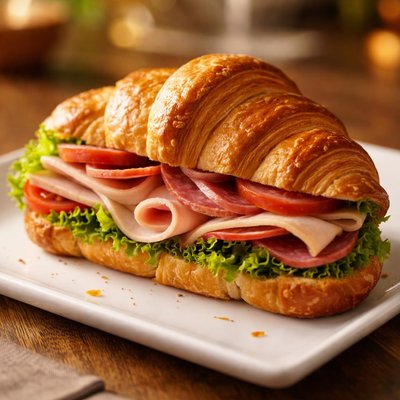 Cold cuts croissant