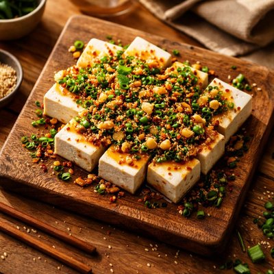 Cold ginger tofu