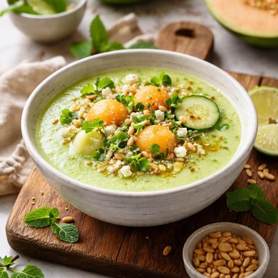 Cold melon soup
