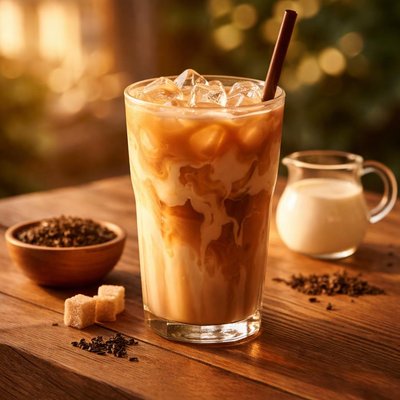Cold milk tea