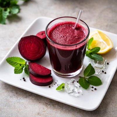 Cold pressed beet juice