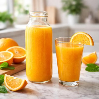 Cold pressed orange juice