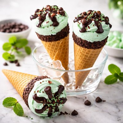Coles choc mint cones