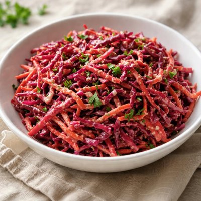 Coleslaw with beetroot