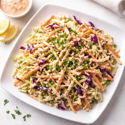 Coleslaw with thousand island dressing