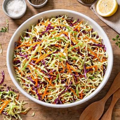 Coleslaw without dressing