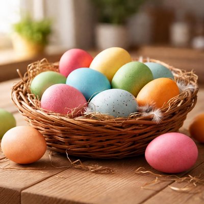 Colored eggs