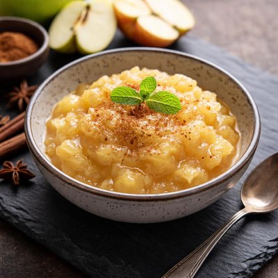 Compote de pommes sans sucre