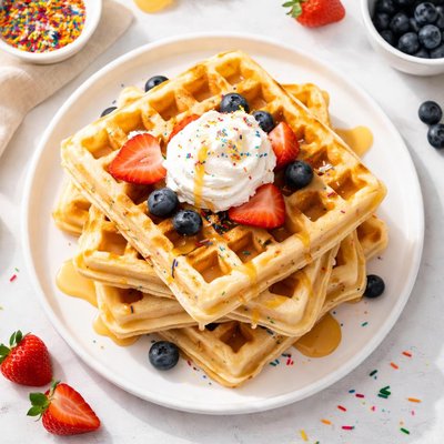 Confetti waffles