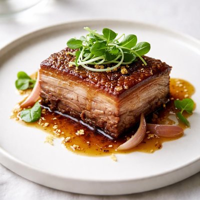Confit pork belly