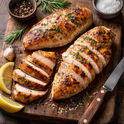 Coocked chicken breast