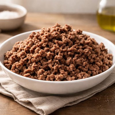 Cooked and drained ground beef