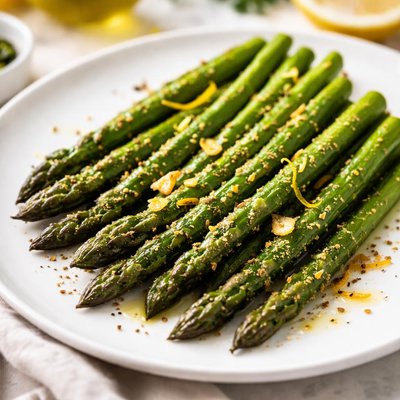Cooked asparagus