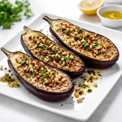 Cooked aubergine
