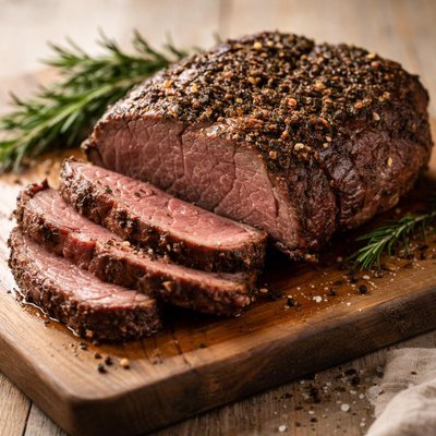 Cooked beef chuck roast boneless