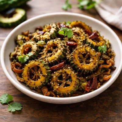 Cooked bitter gourd