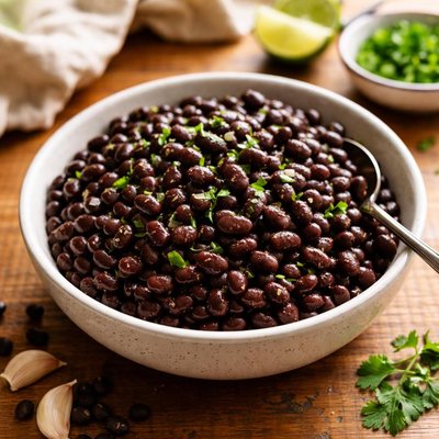 Cooked black bean