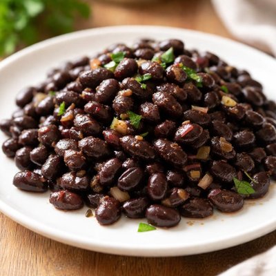 Cooked black beans