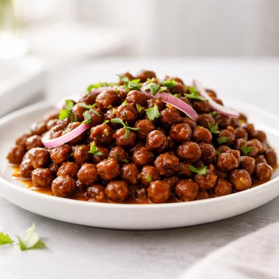 Cooked black chana