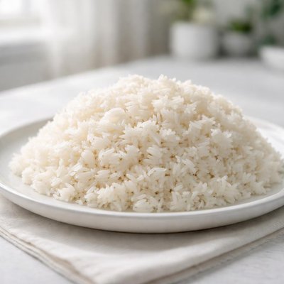 Cooked boiled rice