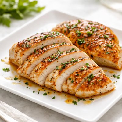 Cooked boneless chicken