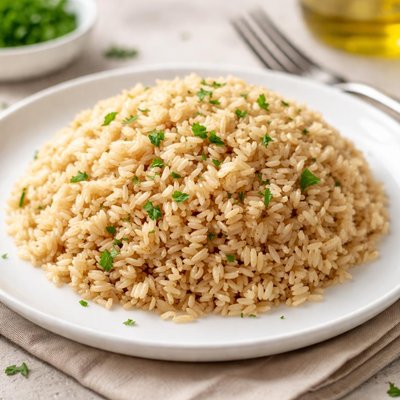 Cooked brown rice