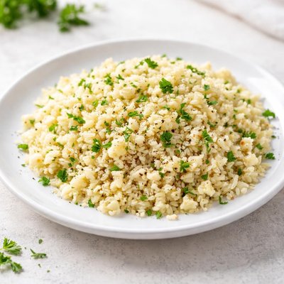Cooked cauliflower rice