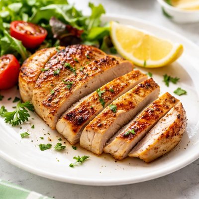 Cooked chicken fillet