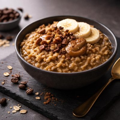 Cooked coffee oats