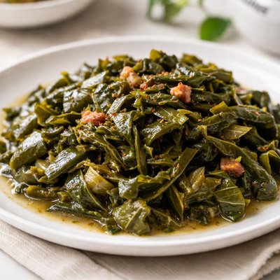 Cooked collard greens