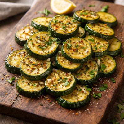 Cooked courgettes