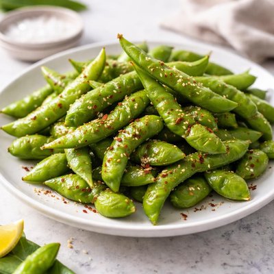 Cooked edamame