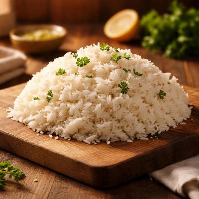 Cooked egyptian white rice