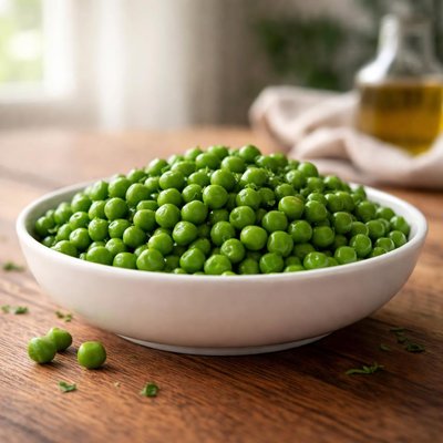 Cooked frozen peas