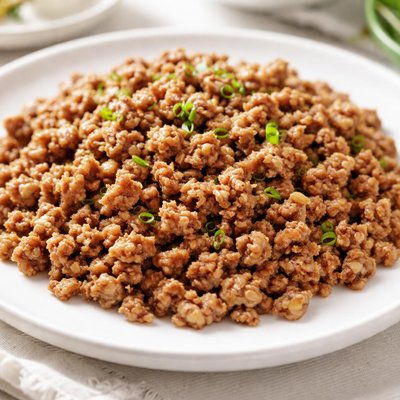Cooked ground pork