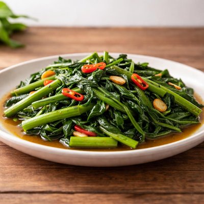 Cooked kangkong
