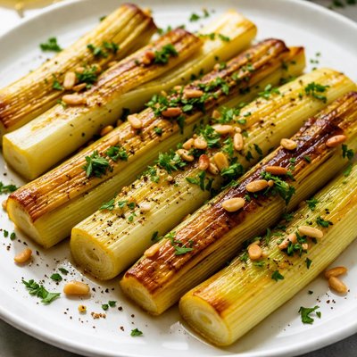 Cooked leeks