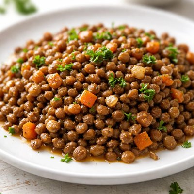 Cooked lentils