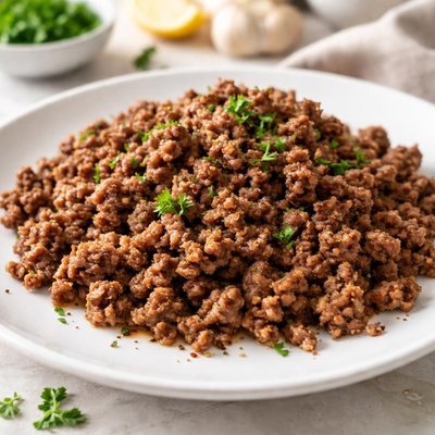 Cooked minced meat