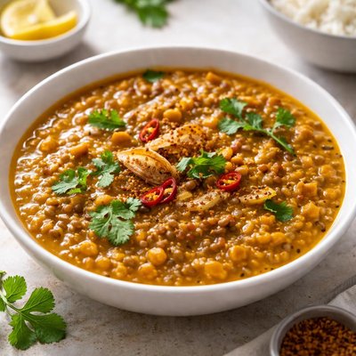 Cooked mix daal