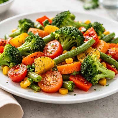 Cooked mixed vegetables