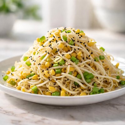 Cooked mung bean sprouts