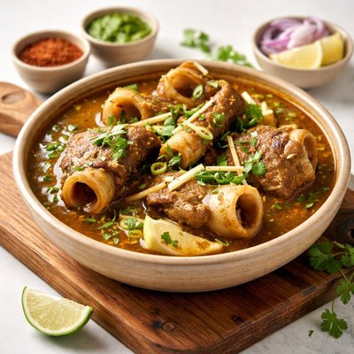 Cooked mutton siri paye