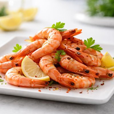 Cooked pacific shrimp