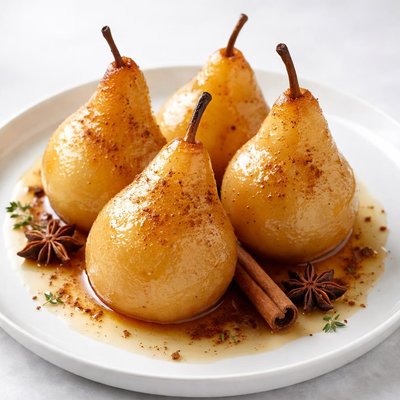 Cooked pears