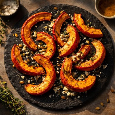 Cooked red kuri squash