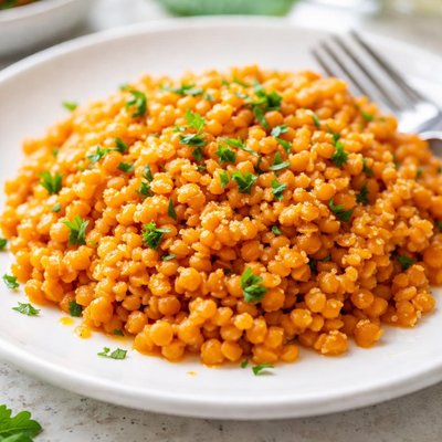 Cooked red lentils