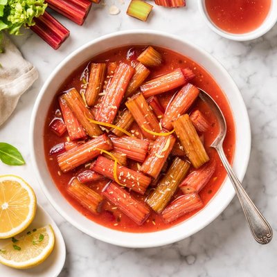 Cooked rhubarb