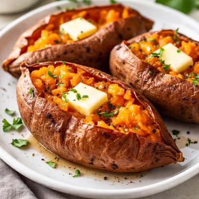 Cooked sweet potatoes