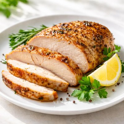 Cooked turkey fillet